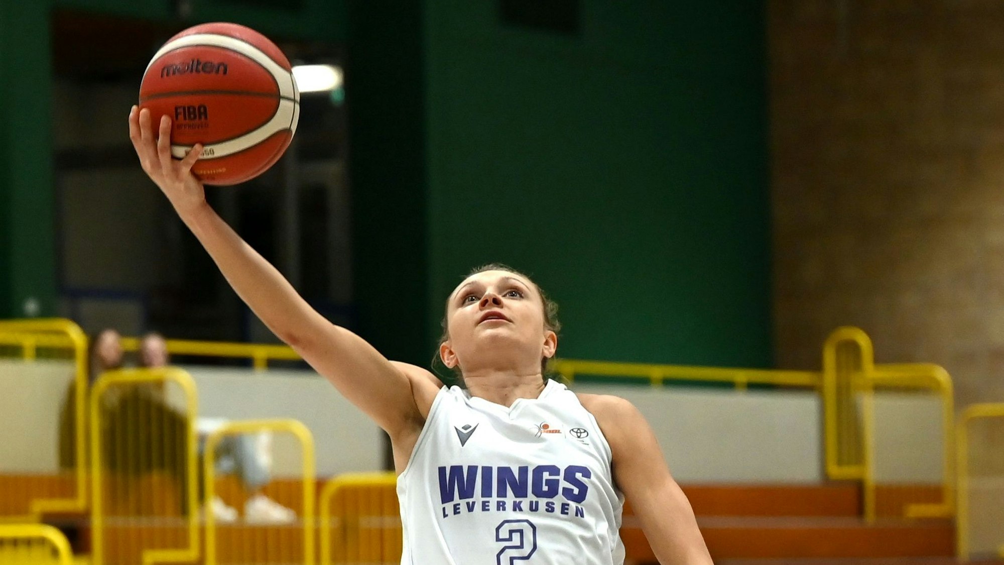 01.11.2024, Basketball-Wings Leverkusen-Saarlouis
links: Cassidy Mihalko (Wings)
Foto: Uli Herhaus