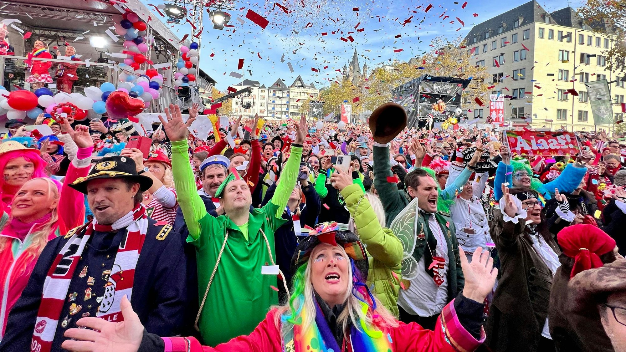 Sessionseröffnung auf dem Heumarkt zur Session 2022.