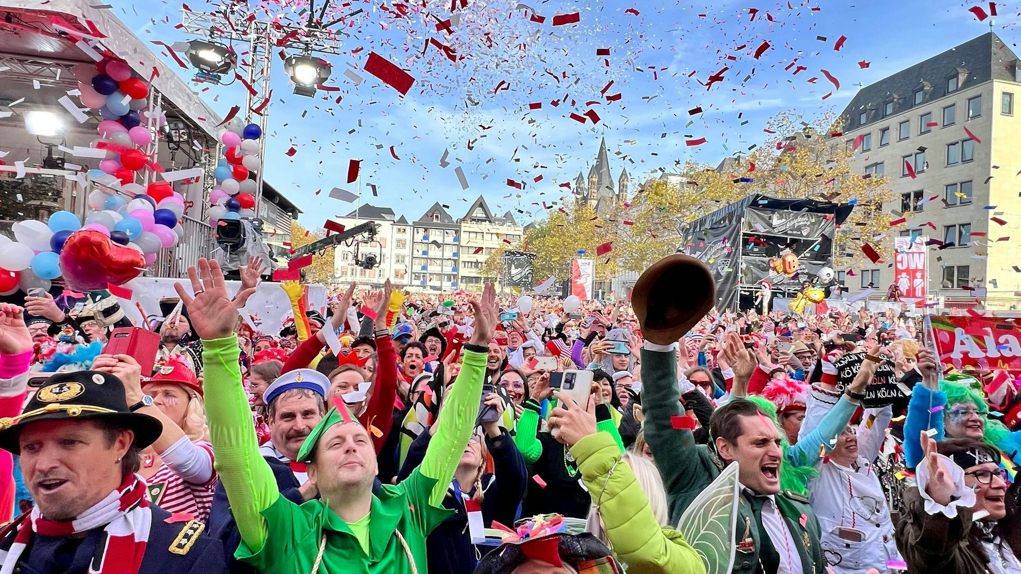 Die Willi-Ostermann-Gesellschaft gibt am Montag bekannt, wie die Sessionseröffnung auf dem Heumarkt am 11.11. abläuft