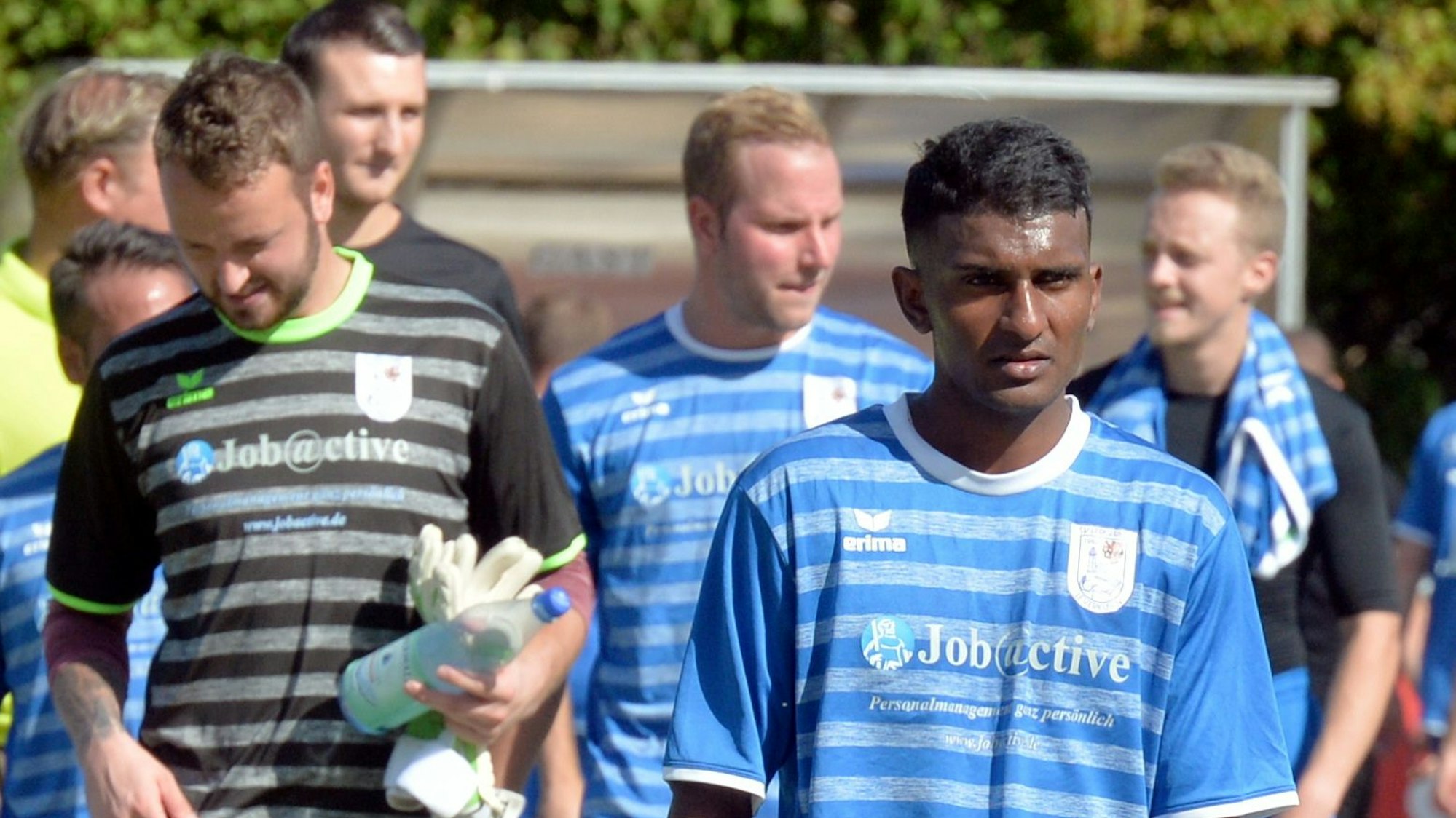 Fußball SV Schlebusch II - Bergfried Leverkusen vorne: Kevin Sivakumar (Bergfried) Foto: Uli Herhaus