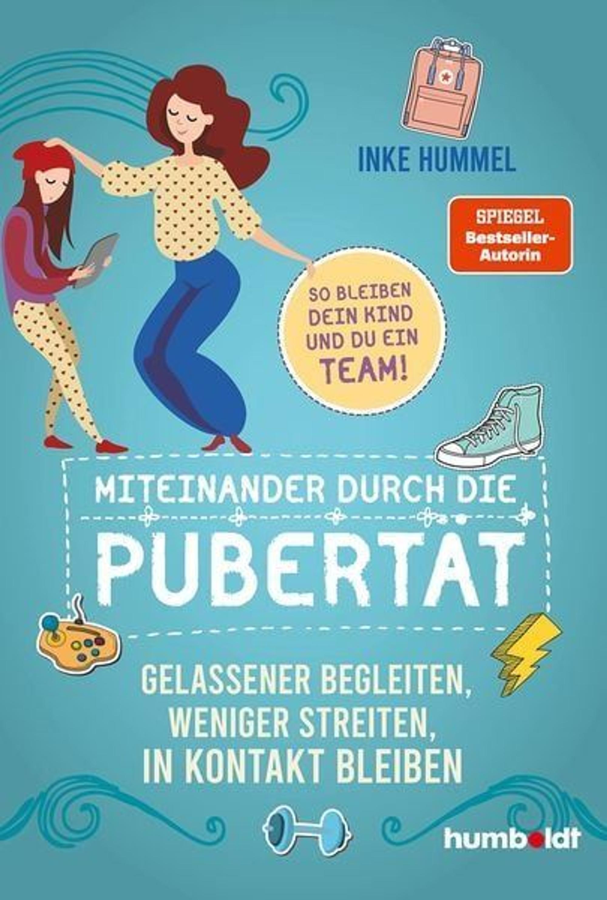 Das Buchcover von Inke Hummels „Miteinander durch die Pubertät – Gelassener begleiten, weniger streiten, in Kontakt bleiben“ vom Humboldt Verlag.