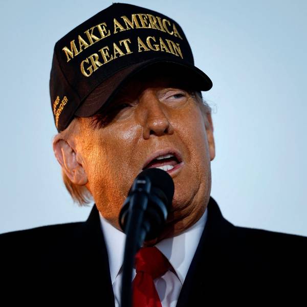Donald Trump bei seinem Wahlkampfauftritt in North Carolina am Sonntag.