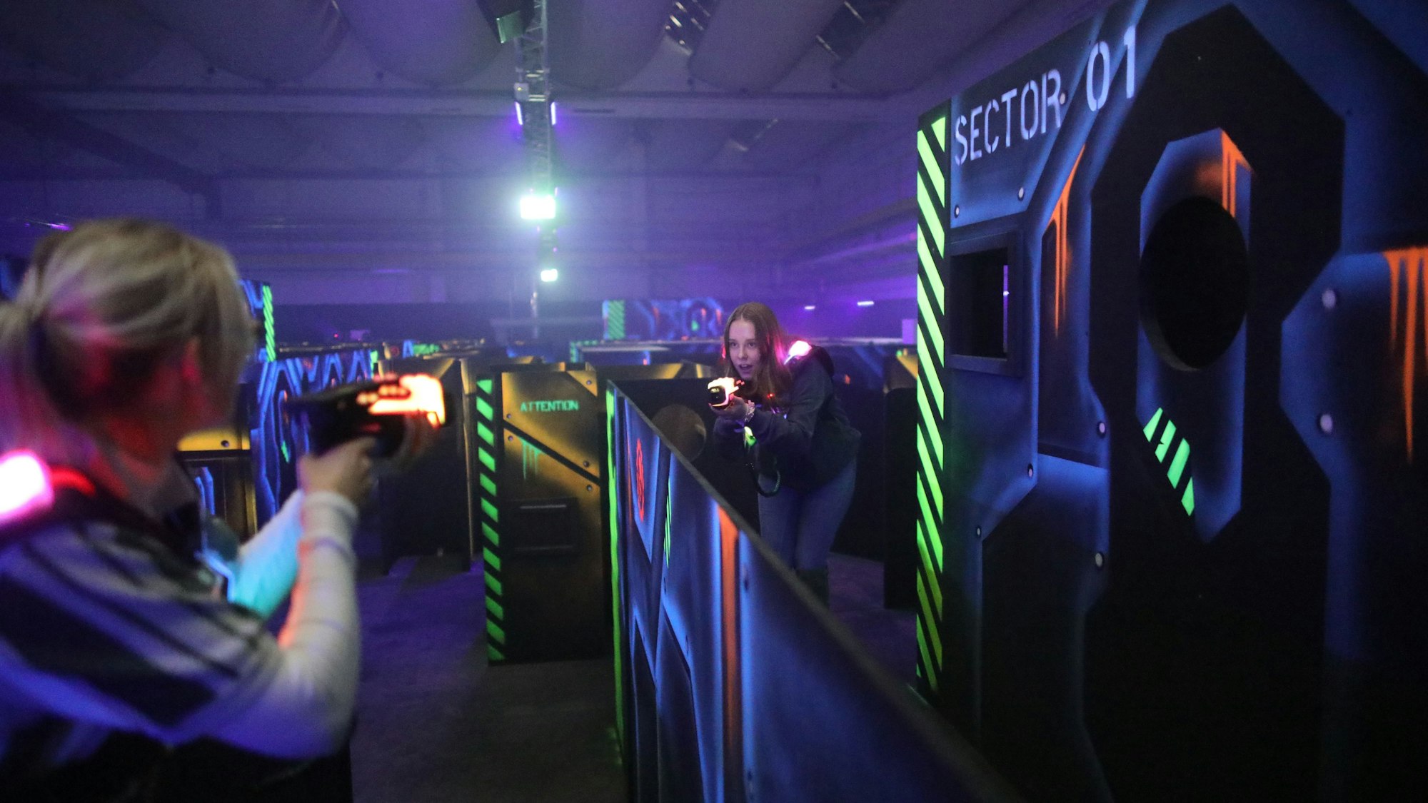 Spielfläche in der Laser-Zone in Köln