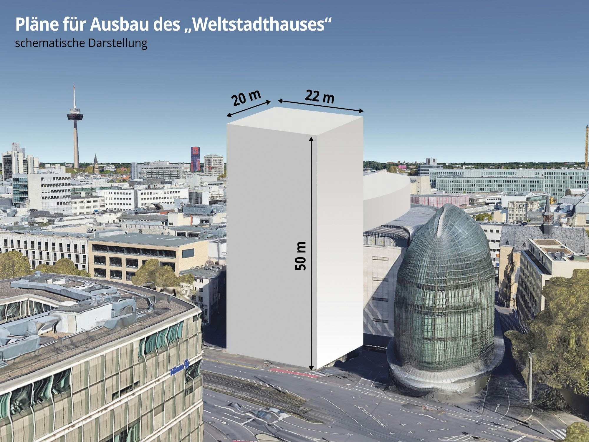Die Grafik zeigt schematisch die Ausbaupläne.