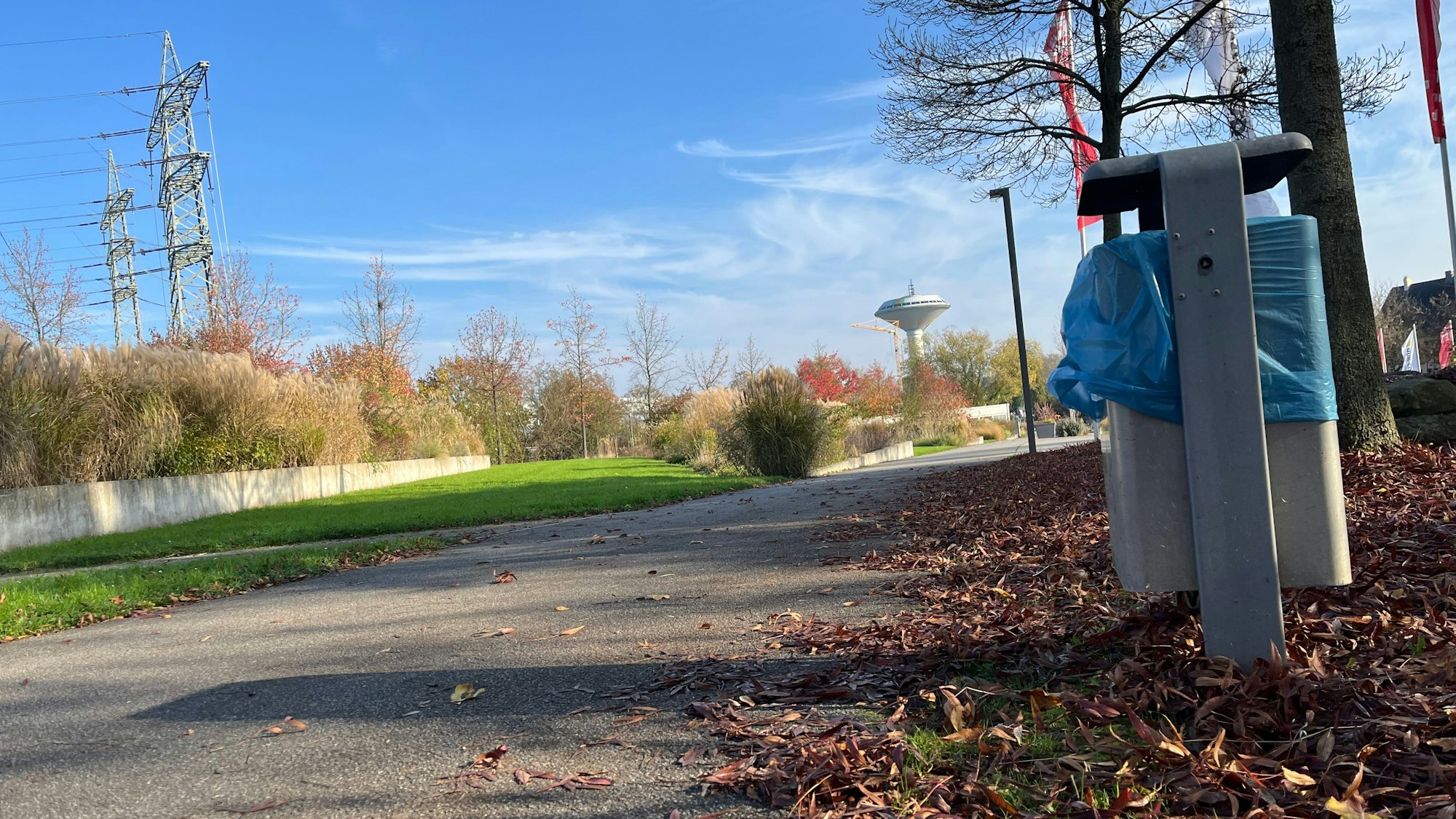 Mülleimer im Neulandpark
