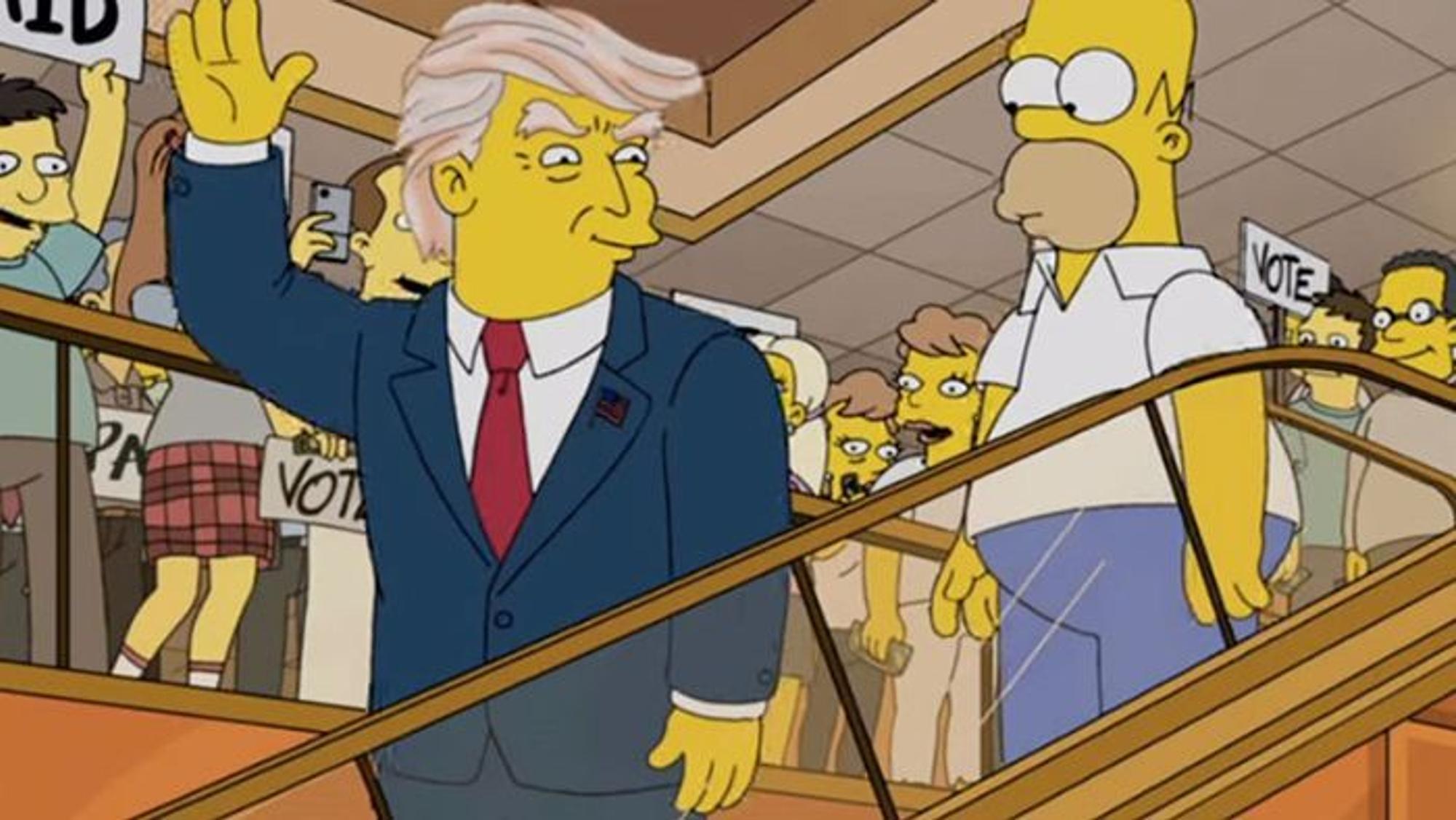 Donald Trump bei den Simpsons.