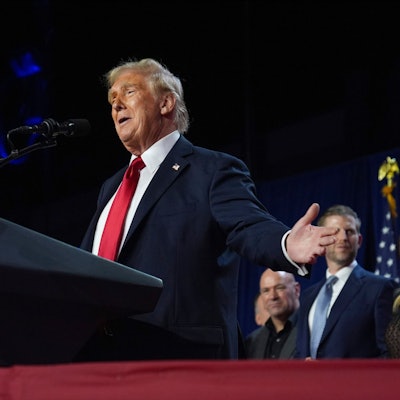 Wird zum zweiten Mal Präsident der Vereinigten Staaten von Amerika: Donald Trump