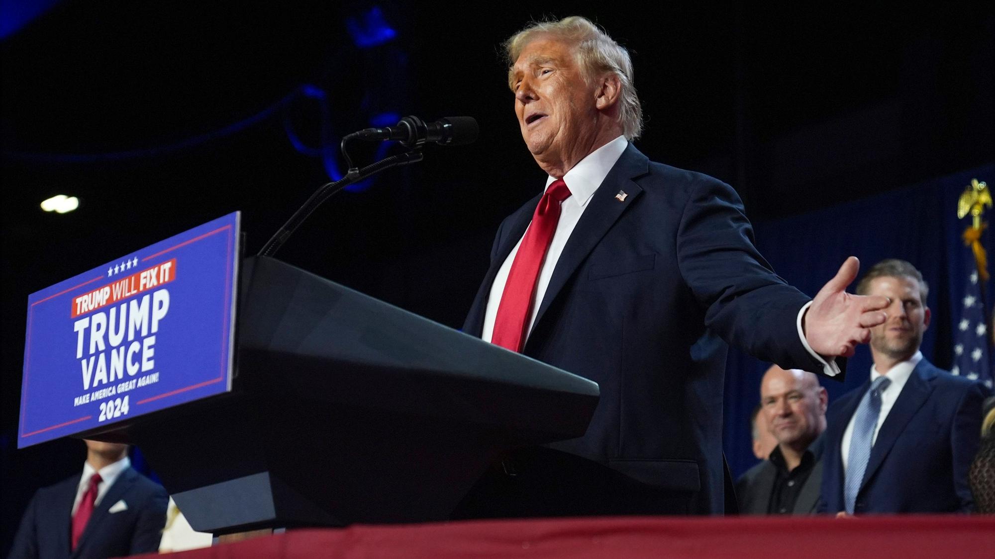 Wird zum zweiten Mal Präsident der Vereinigten Staaten von Amerika: Donald Trump