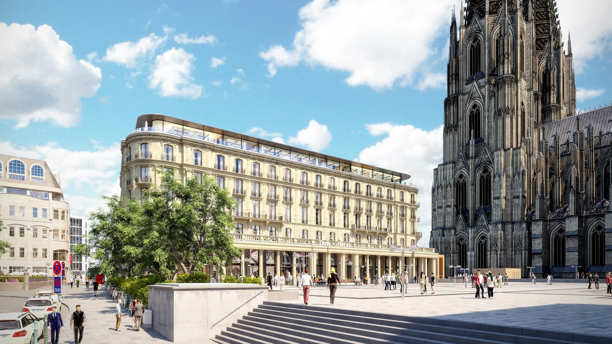 Visualisierungen des Dom-Hotel in Köln