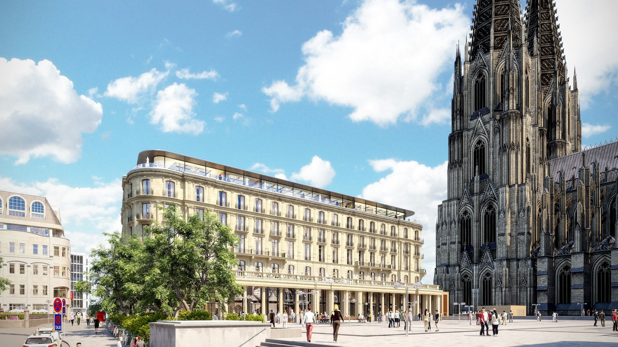 Visualisierungen des Dom-Hotel in Köln