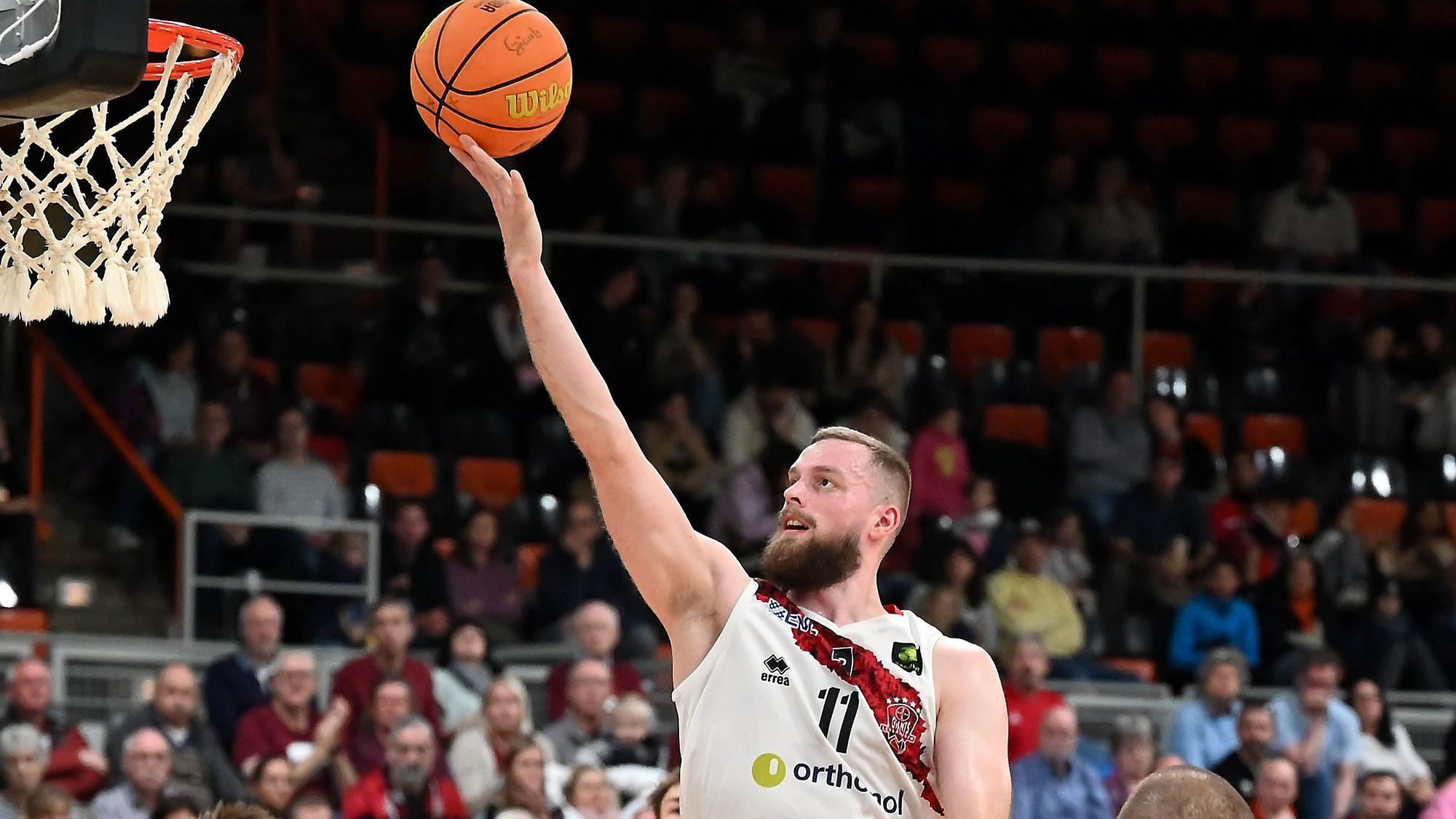 10.11.2024, Basketball-Bayer Giants-Lok Bernau
Moritz Hübner (Bayer)
Foto: Uli Herhaus