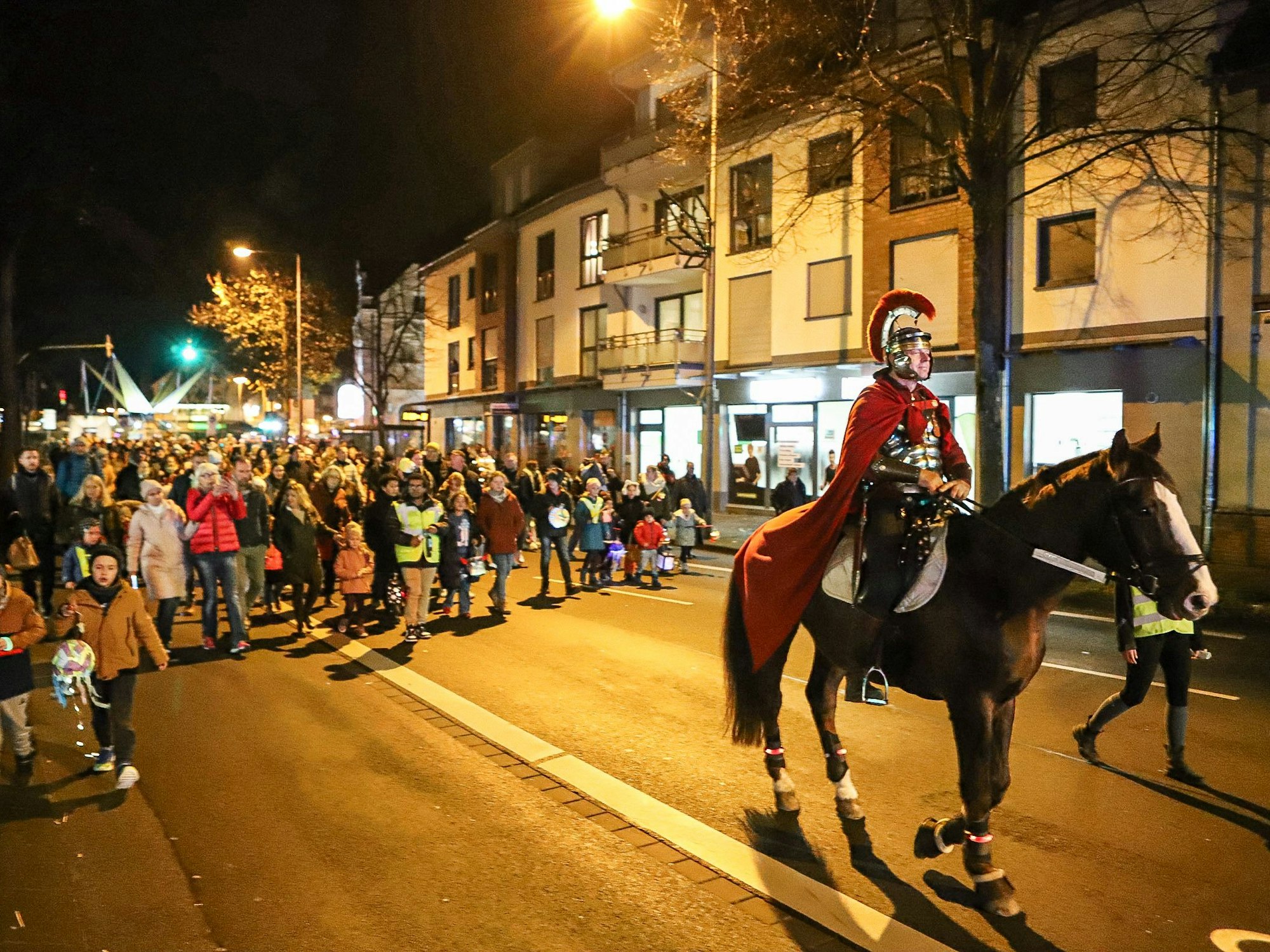 Der Sankt Martin Umzug zog durch Schlebusch.