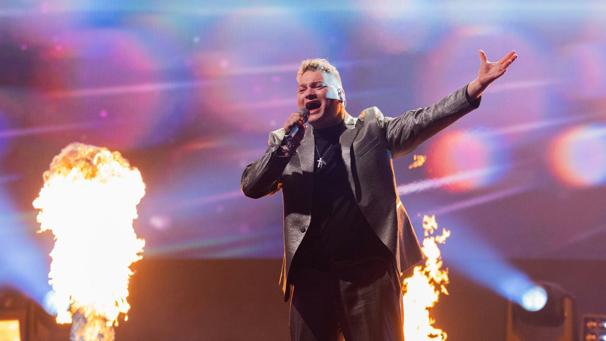 Große Stimme, große Karriere? Christian Jährig steht im Finale der RTL Castingshow „Deutschland sucht den Superstar“ im Coloneum auf der Bühne.