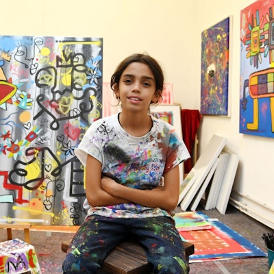 Mikail Akar in seinem Atelier in Ehrenfeld.