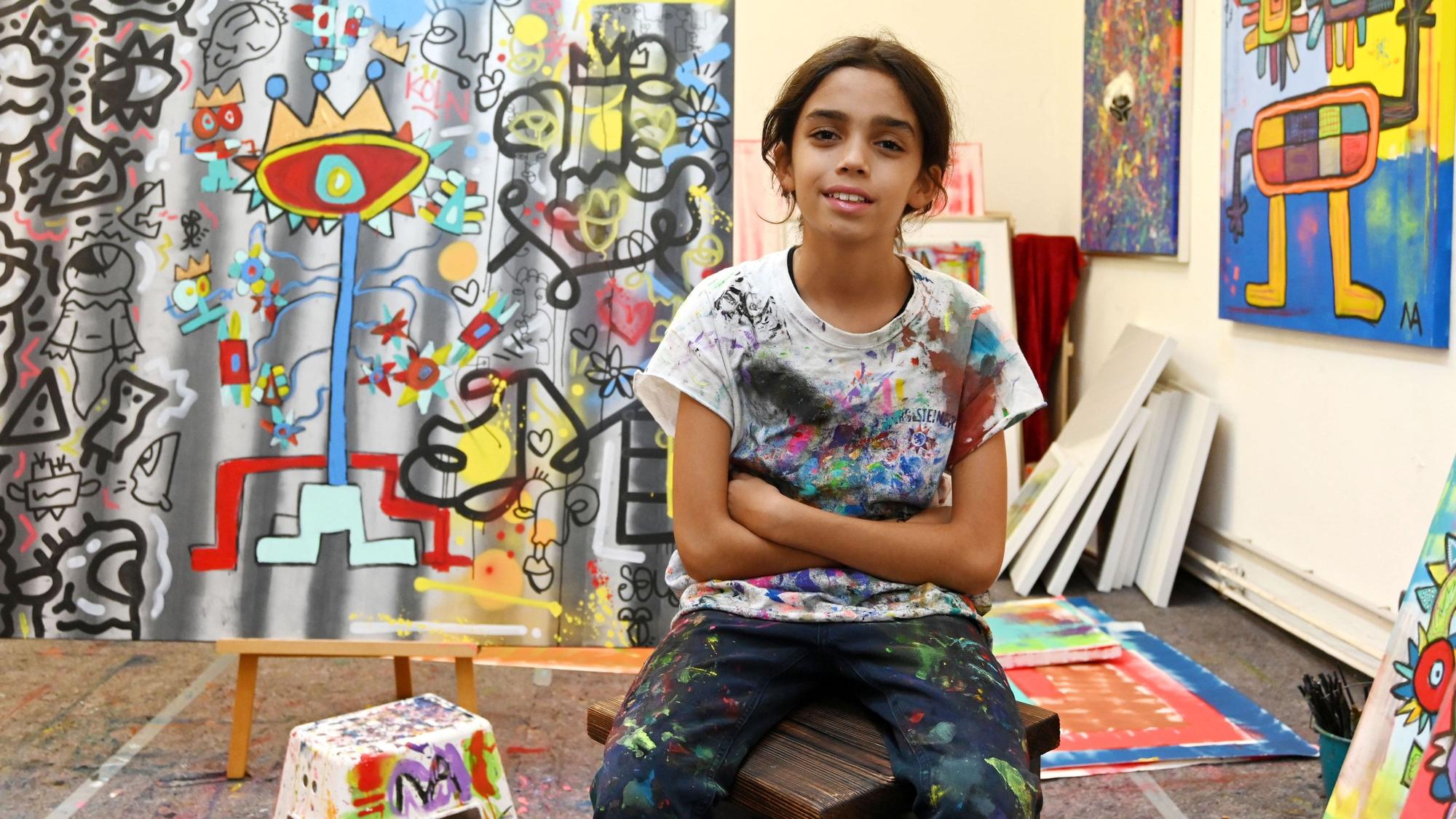 Mikail Akar in seinem Atelier in Ehrenfeld.
