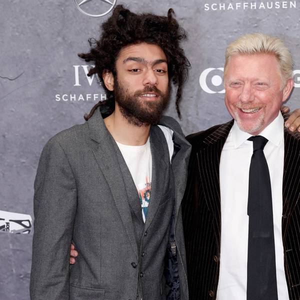 Boris Becker mit seinen Söhnen Noah Becker und Elias Becker.