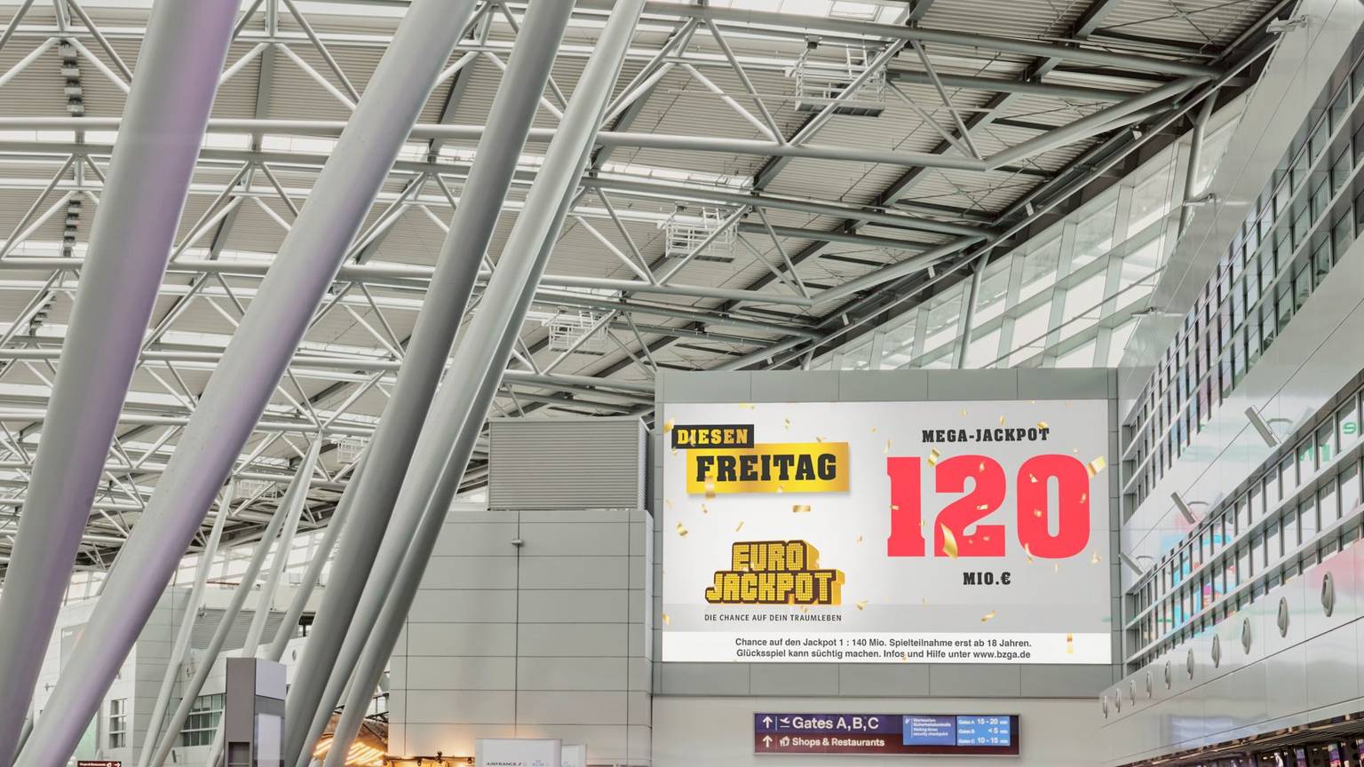 Der Eurojackpot steigt zur nächsten Ziehung am Freitag (15. November) auf seine Maximalsumme von 120 Millionen Euro.
