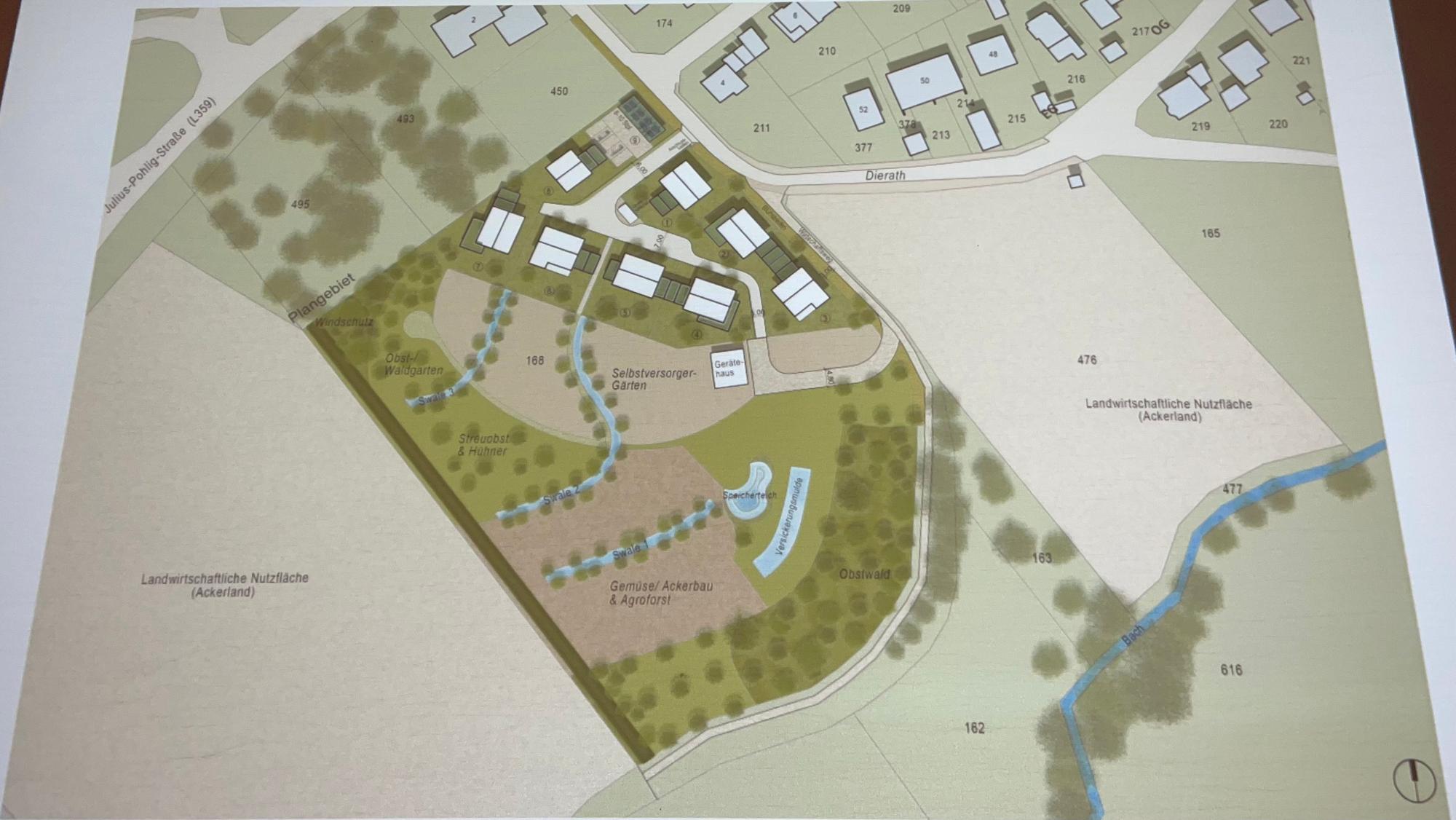 Das ist der Entwurf für die Leichlinger Klimaschutzsiedlung in Dierath-West.