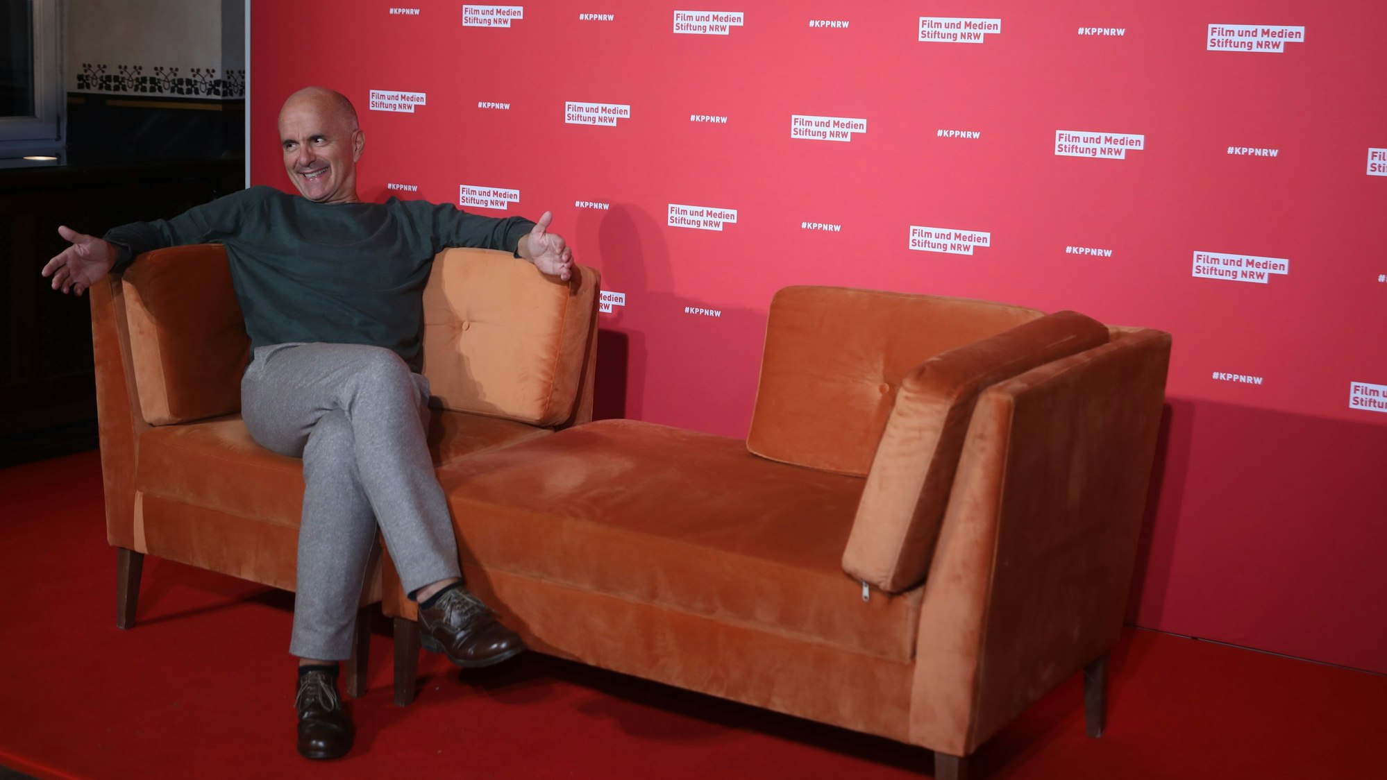 Schauspieler Christoph Maria Herbst in der Wolkenburg in Köln bei der Verleihung des 34. Kinoprogrammpreises NRW