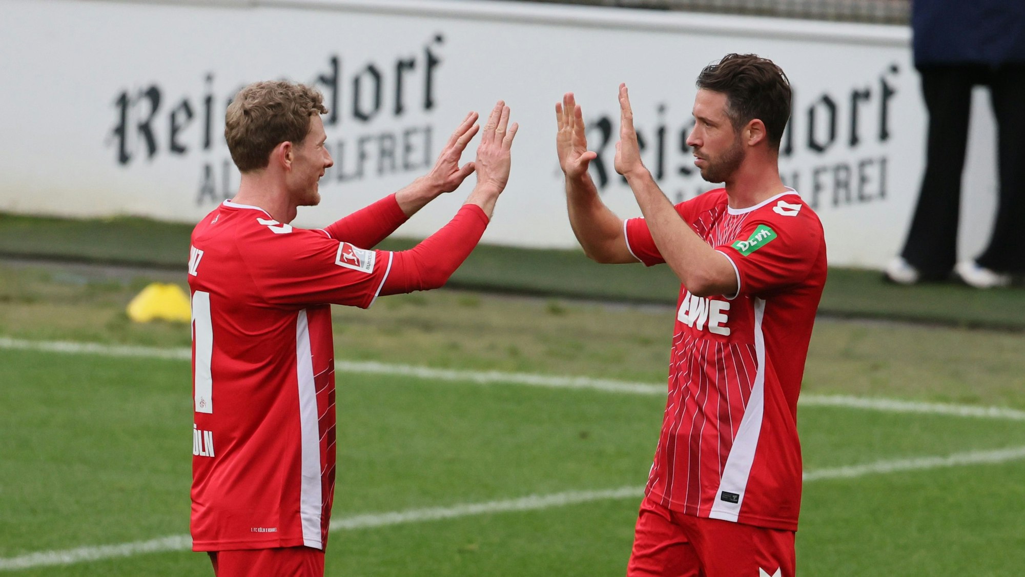 Testspiel im Franz-Kremer-Stadion, 1. FC Köln vs. FC Groningen (Eredevesie Niederlande), 1:0 Mark Uth (1. FC Köln), 14.10.2024, Bild: Herbert Bucco