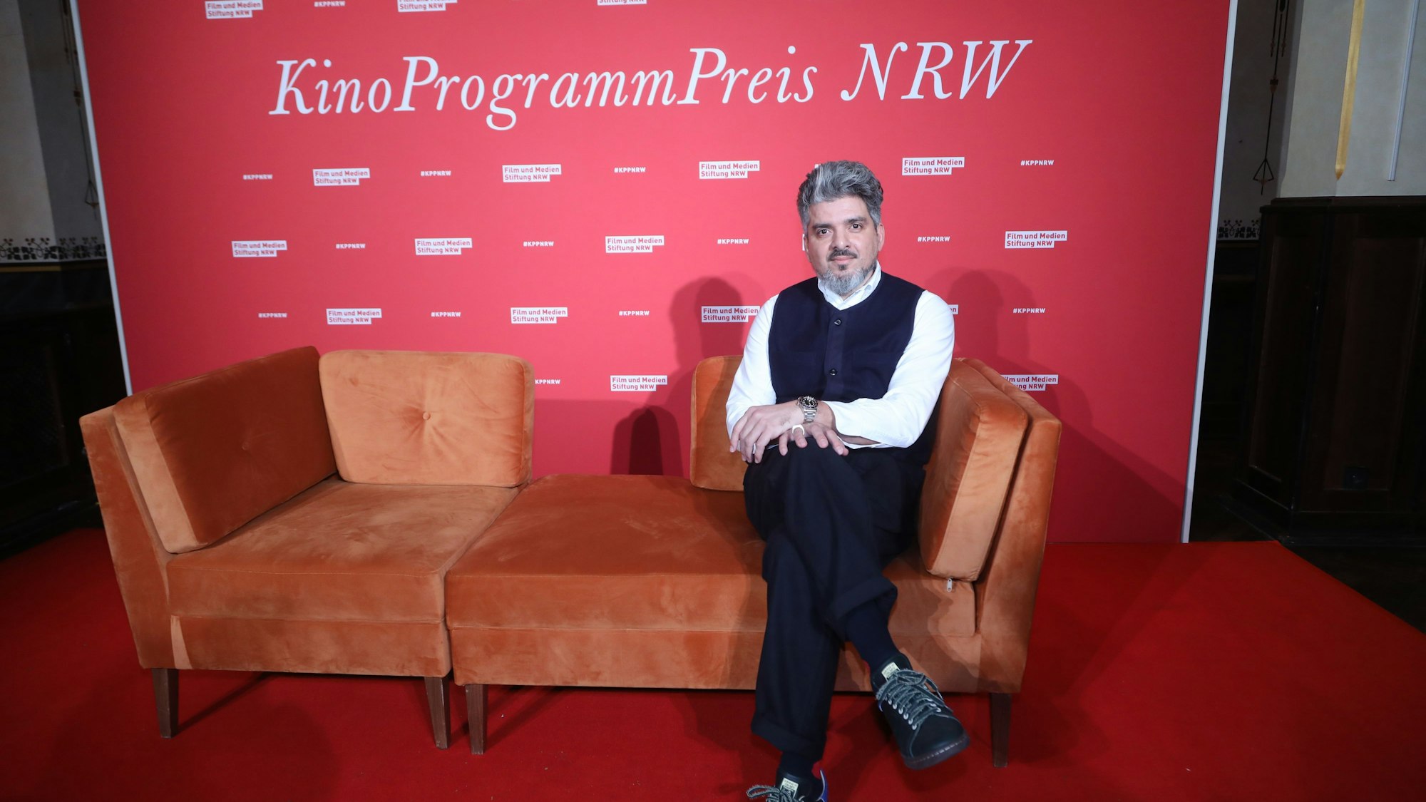 Kinobetreiber Mustafa El Mesaoudi bei der Verleihung des 34. Kinoprogrammpreises NRW