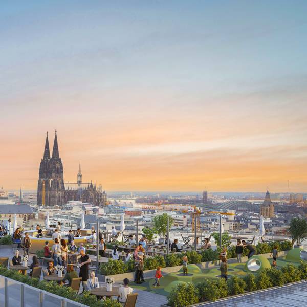 Auf dem Neubau ist ein öffentlich zugänglicher Dachgarten geplant.