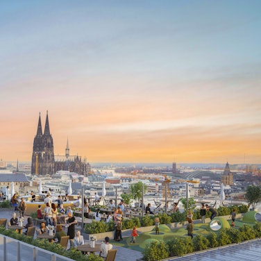 Auf dem Neubau ist ein öffentlich zugänglicher Dachgarten geplant.