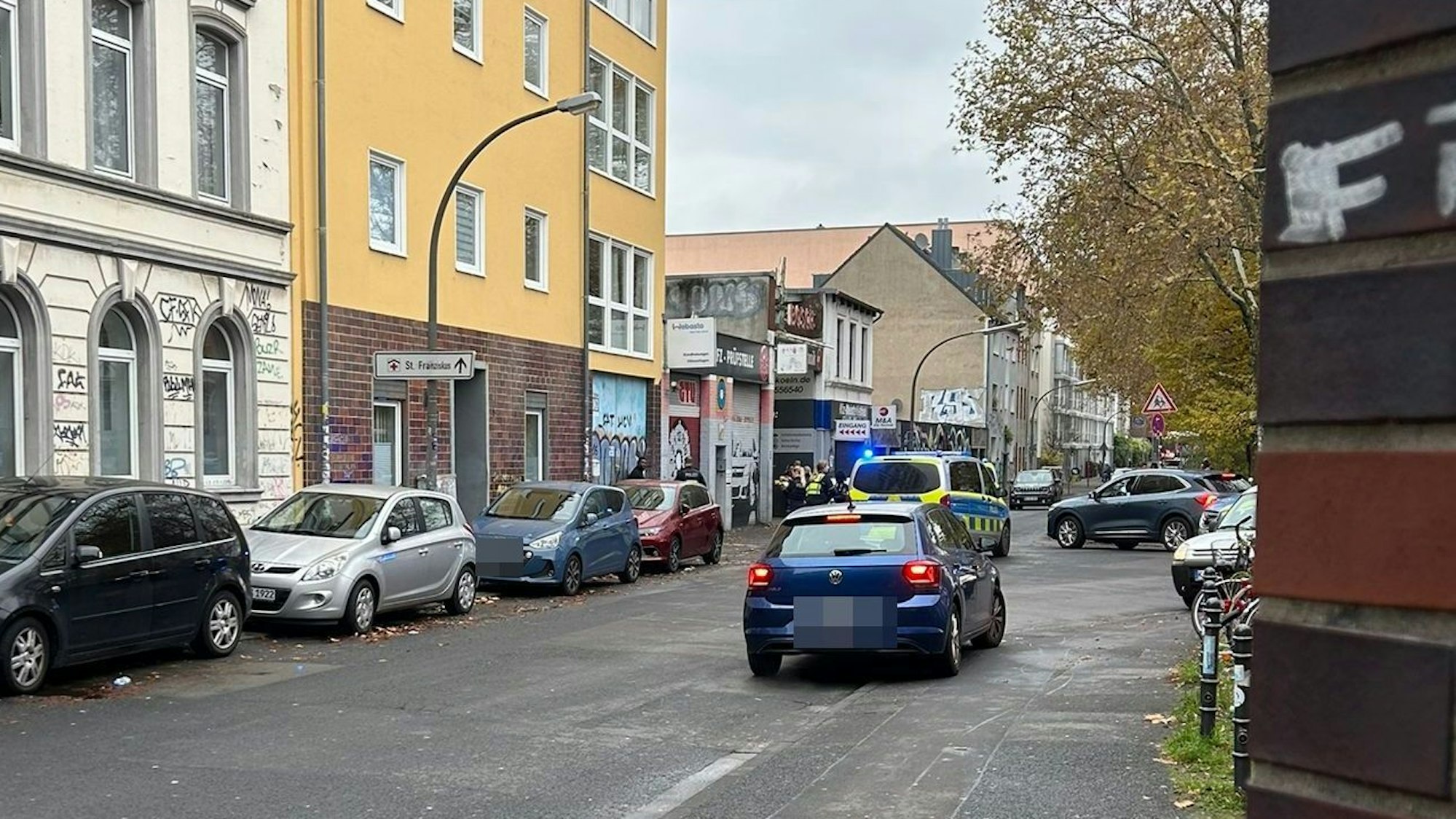 Der Einsatzort in Köln-Ehrenfeld.
