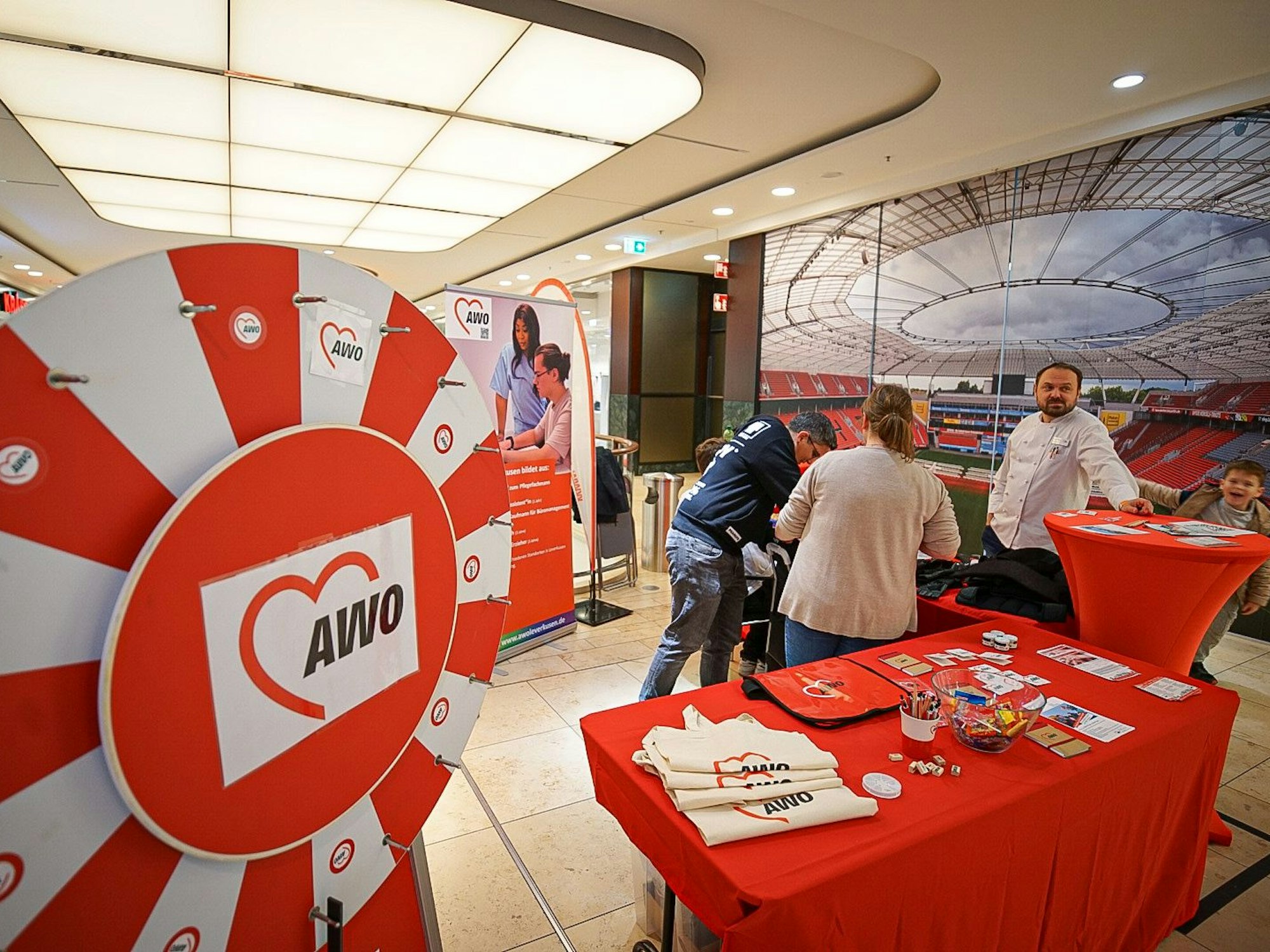 Stand der „Awo“ auf der berufsmesse