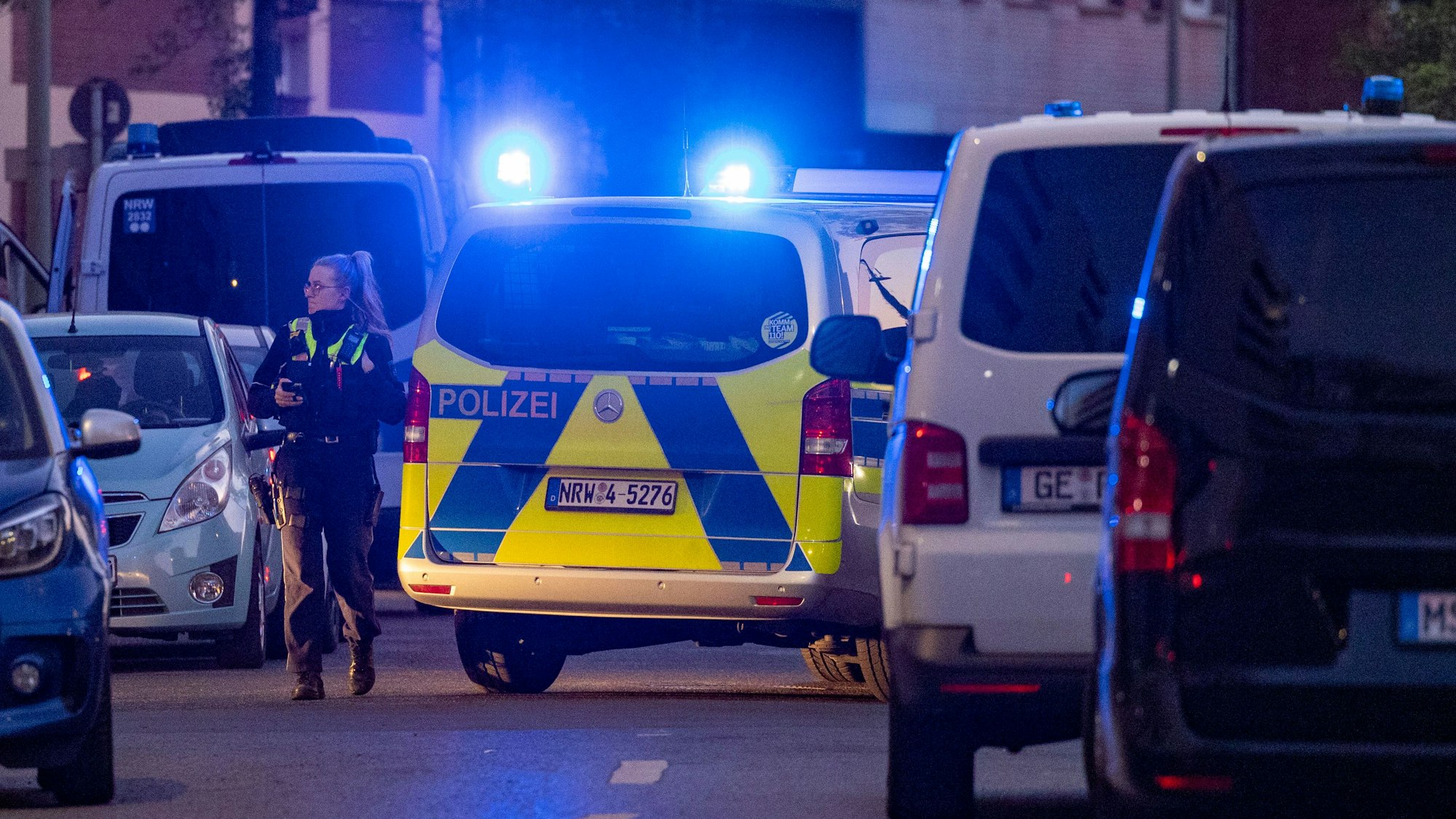 Ein Streifenwagen der Polizei (Symbolbild).