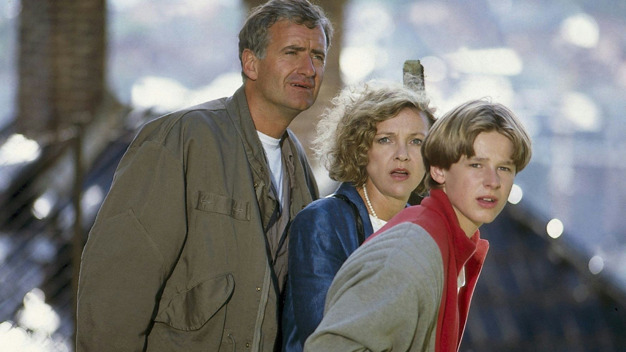 „Patrik Pacard“ alias Hendrik Martz mit seinen Serieneltern Peter Bongartz und Gila von Weitershausen.