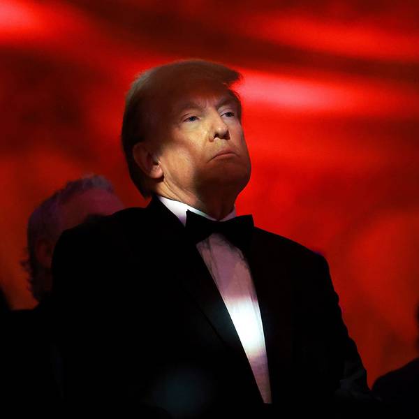 Der designierte US-Präsident Donald Trump nimmt an der Gala des America First Policy Institute teil, die er am 14. November 2024 als Gastgeber in Mar-a-Lago in Palm Beach, ausrichtete.