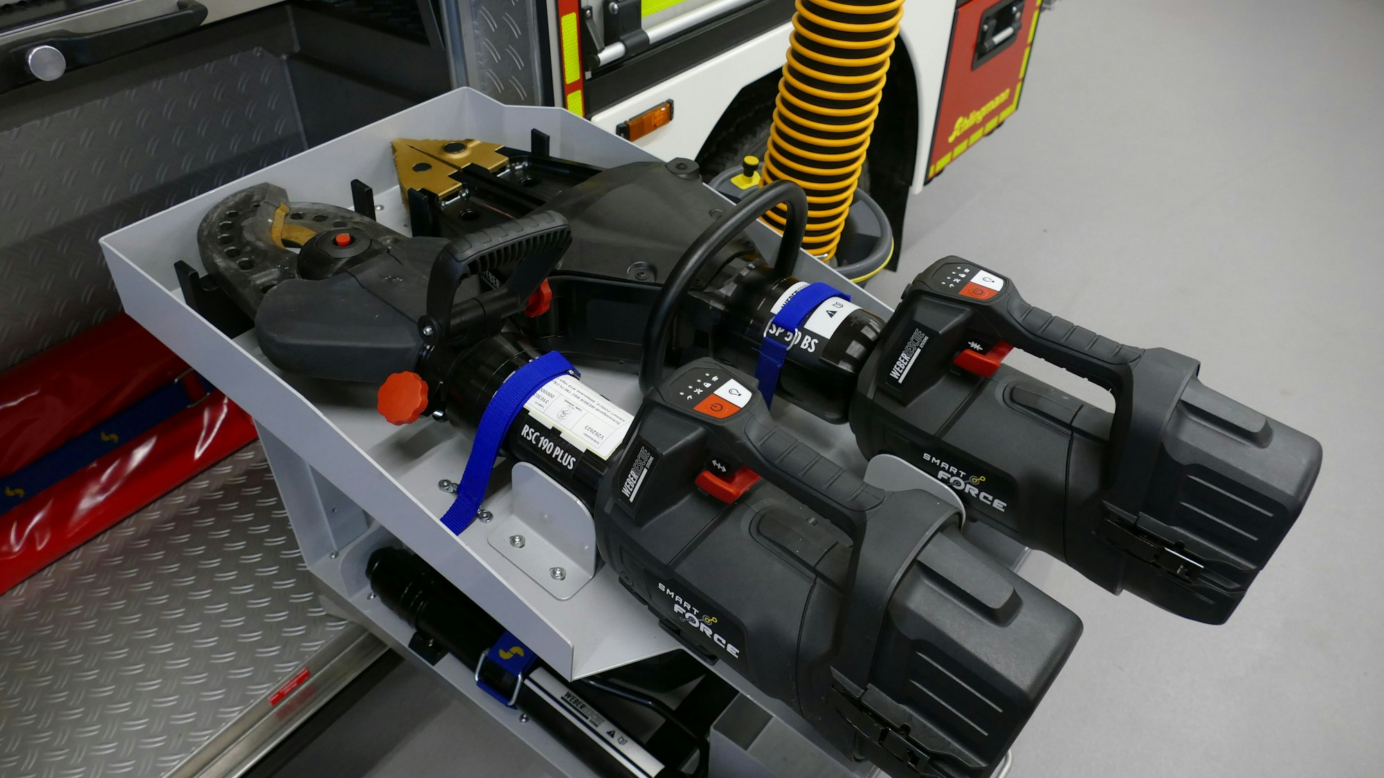 Einsatzgeräte der Feuerwehr.