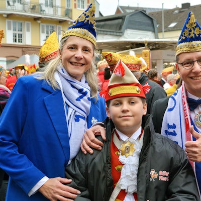 Das Bild zeigt die designierten Tollitäten aus Euskirchen.