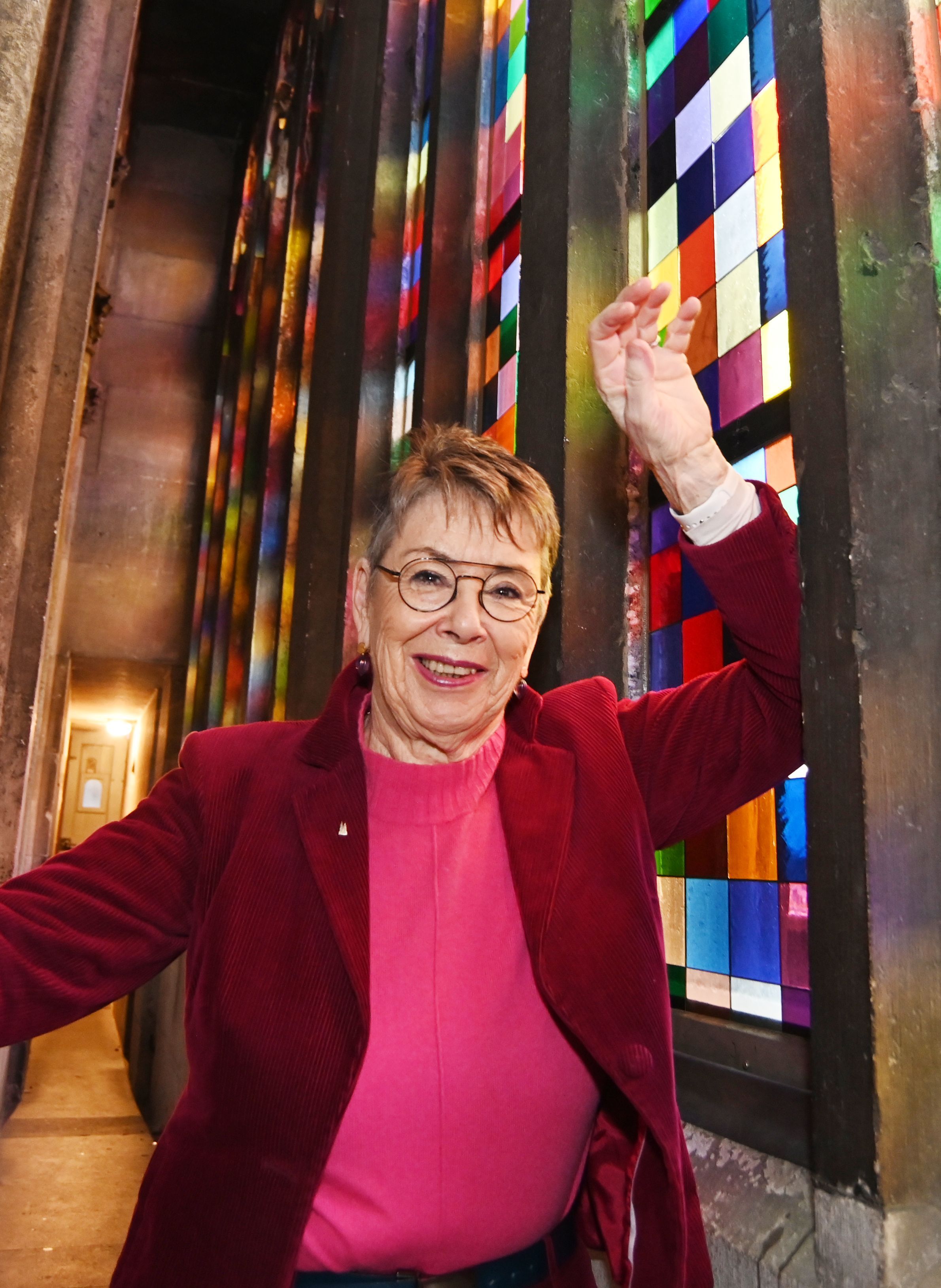 15.11.2024 Köln. Sonderführung durch Barbara Schock-Werner zum Richter-Fenster im Kölner Dom. Foto: Alexander Schwaiger