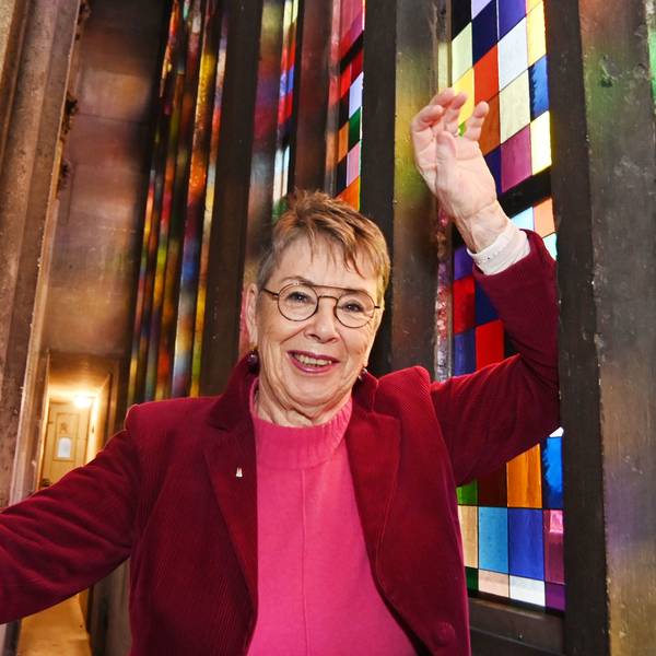 15.11.2024 Köln. Sonderführung durch Barbara Schock-Werner zum Richter-Fenster im Kölner Dom. Foto: Alexander Schwaiger