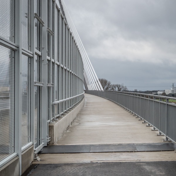 Der neue Radweg. Am Nachmittag des 4. februar wurde die Leverkusener Autobahnbrücke freigegeben. Foto: Ralf Krieger