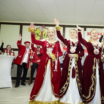 Das Bild zeigt die vier Tollitäten aus Sötenich.