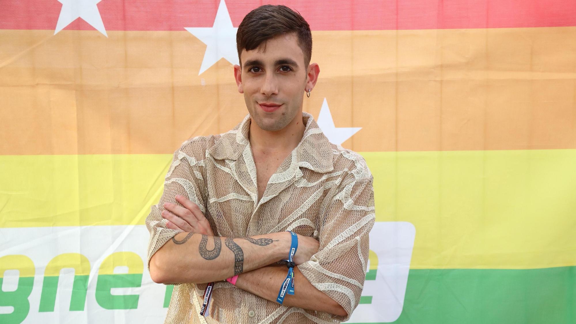 Lorenzo Amore bei seinem Auftritt beim Cologne Pride