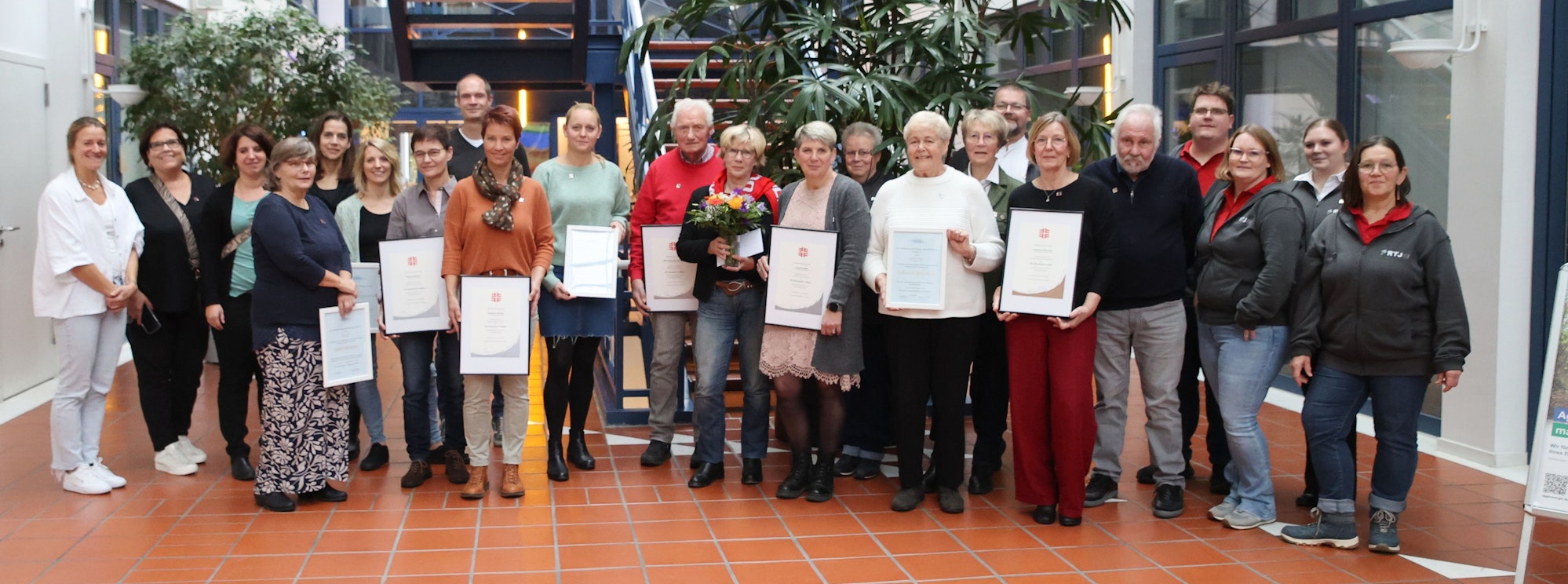 Die ausgezeichneten Ehrenamtler des Turnverbandes Aggertal-Oberberg.