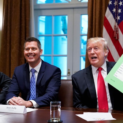 Donald Trump möchte Sean Duffy zum Verkehrsminister der USA machen. (Archivbild)
