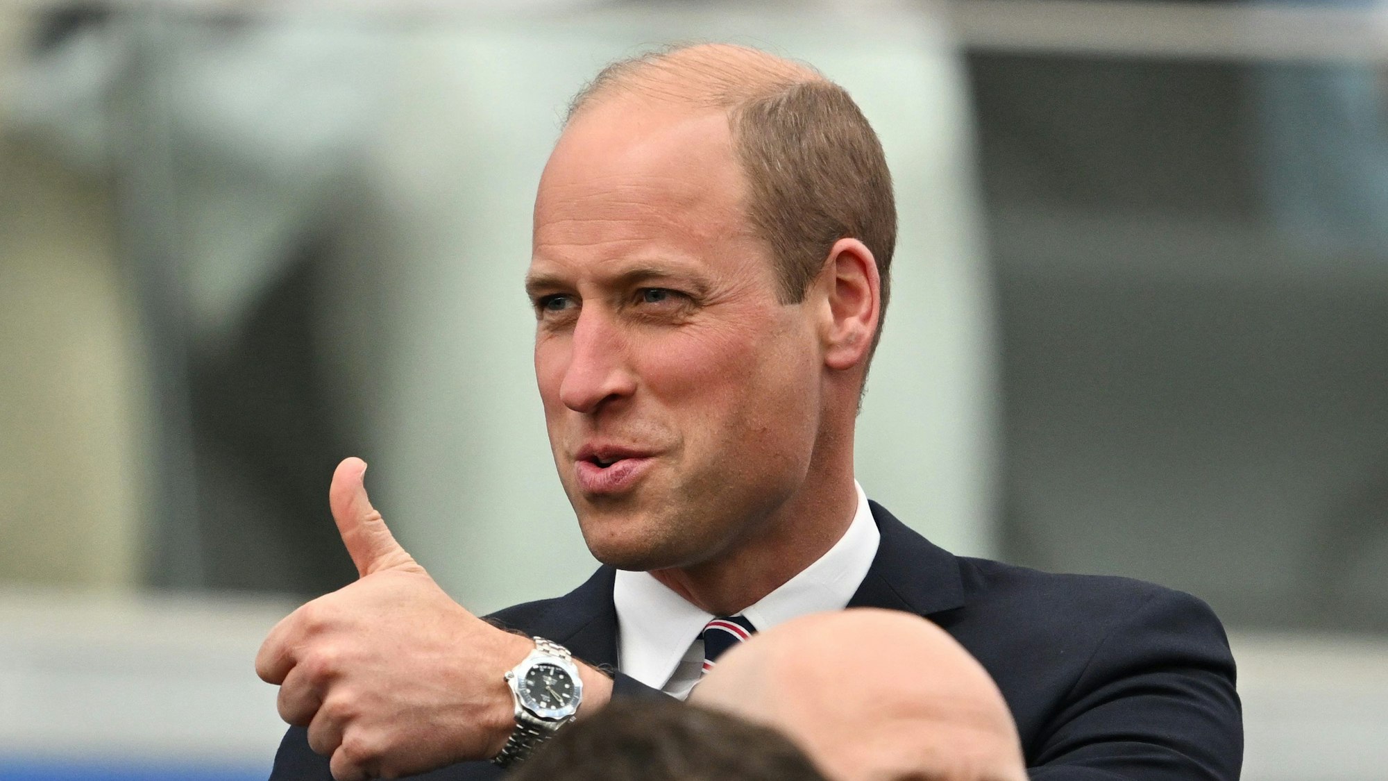 Prinz William bei einem Fußball-Spiel während der EM 2024.