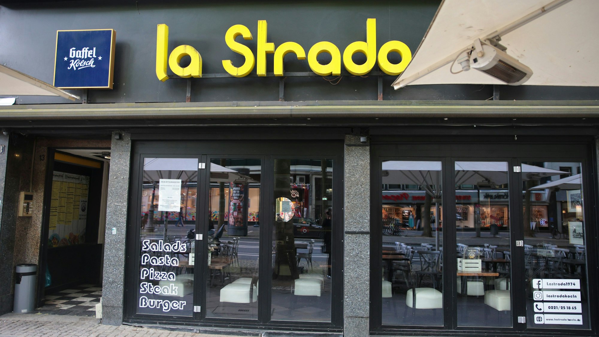 Fassade des La Strada am Rudolfplatz