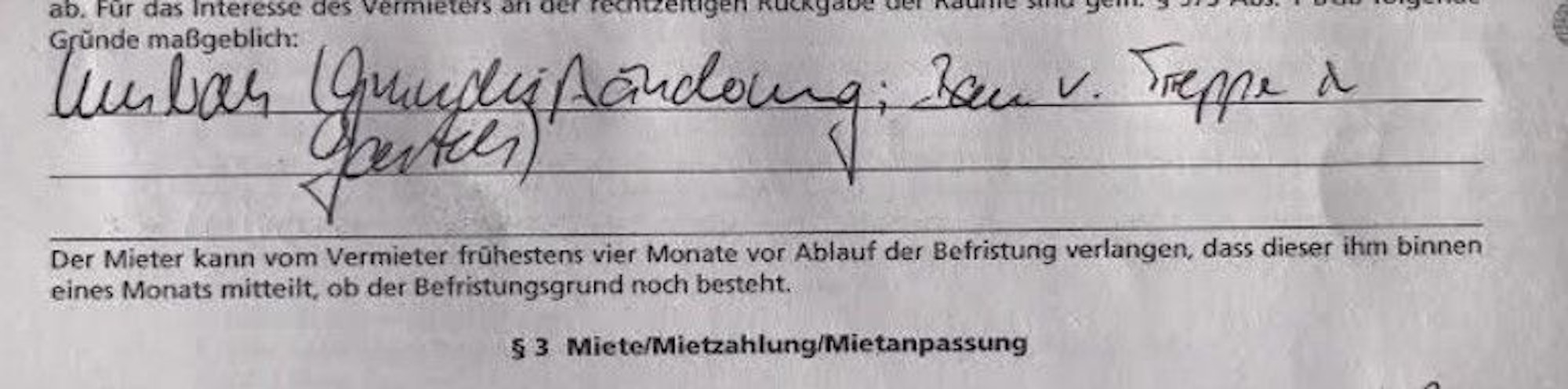 Mietvertragsklausel - Text von Christian Düring