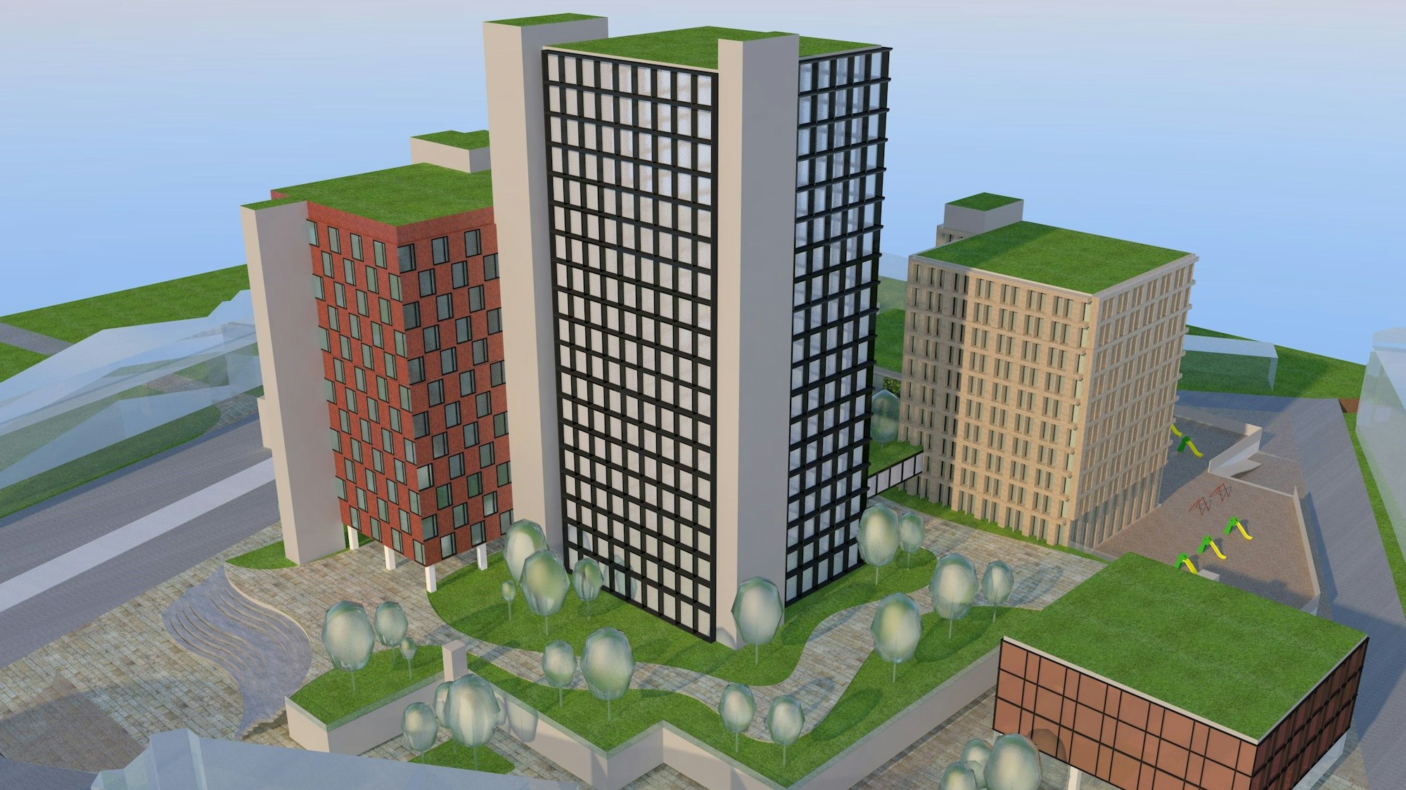 Eine Visualisierung, wie das Stadthaus künftig aussehen könnte.