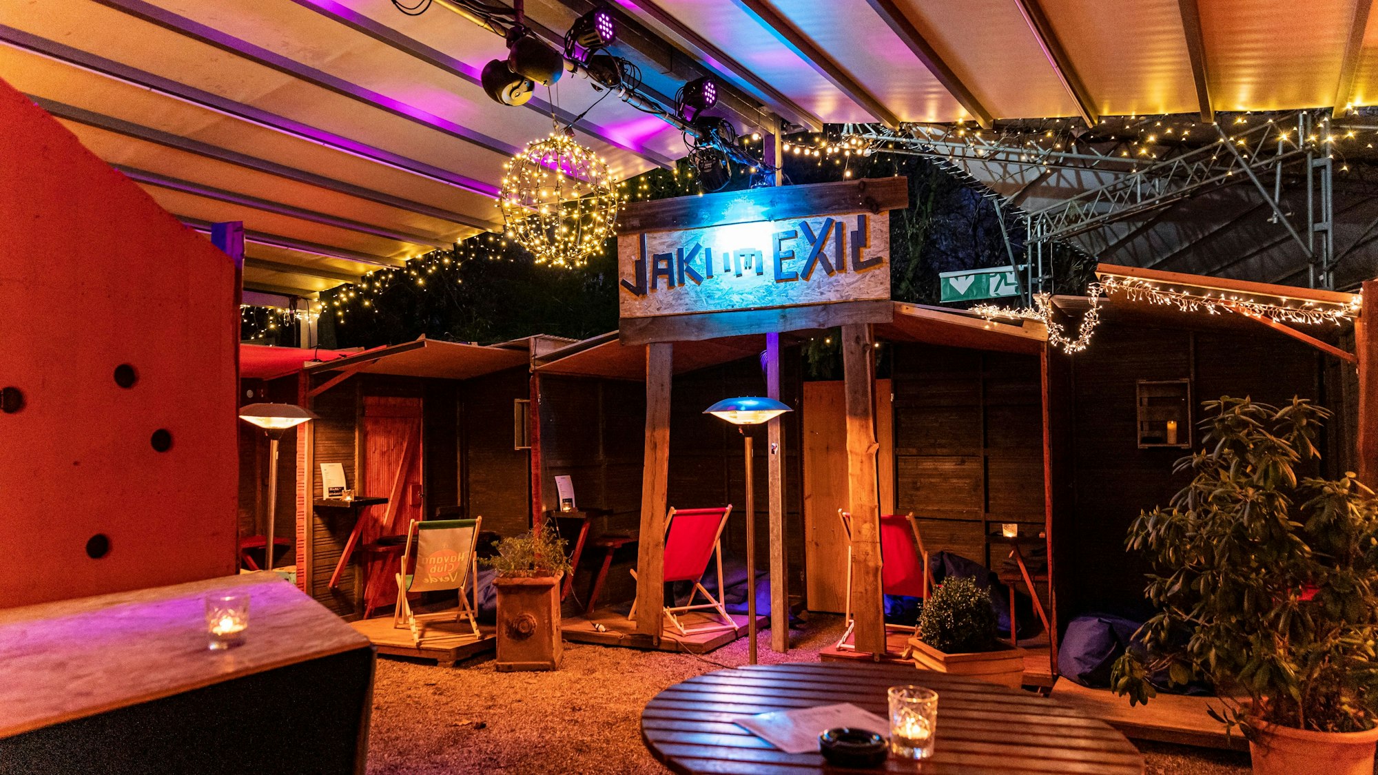 So sah 2022 die Winterbar „Jaki im Exil“ im Stadtgarten aus.
