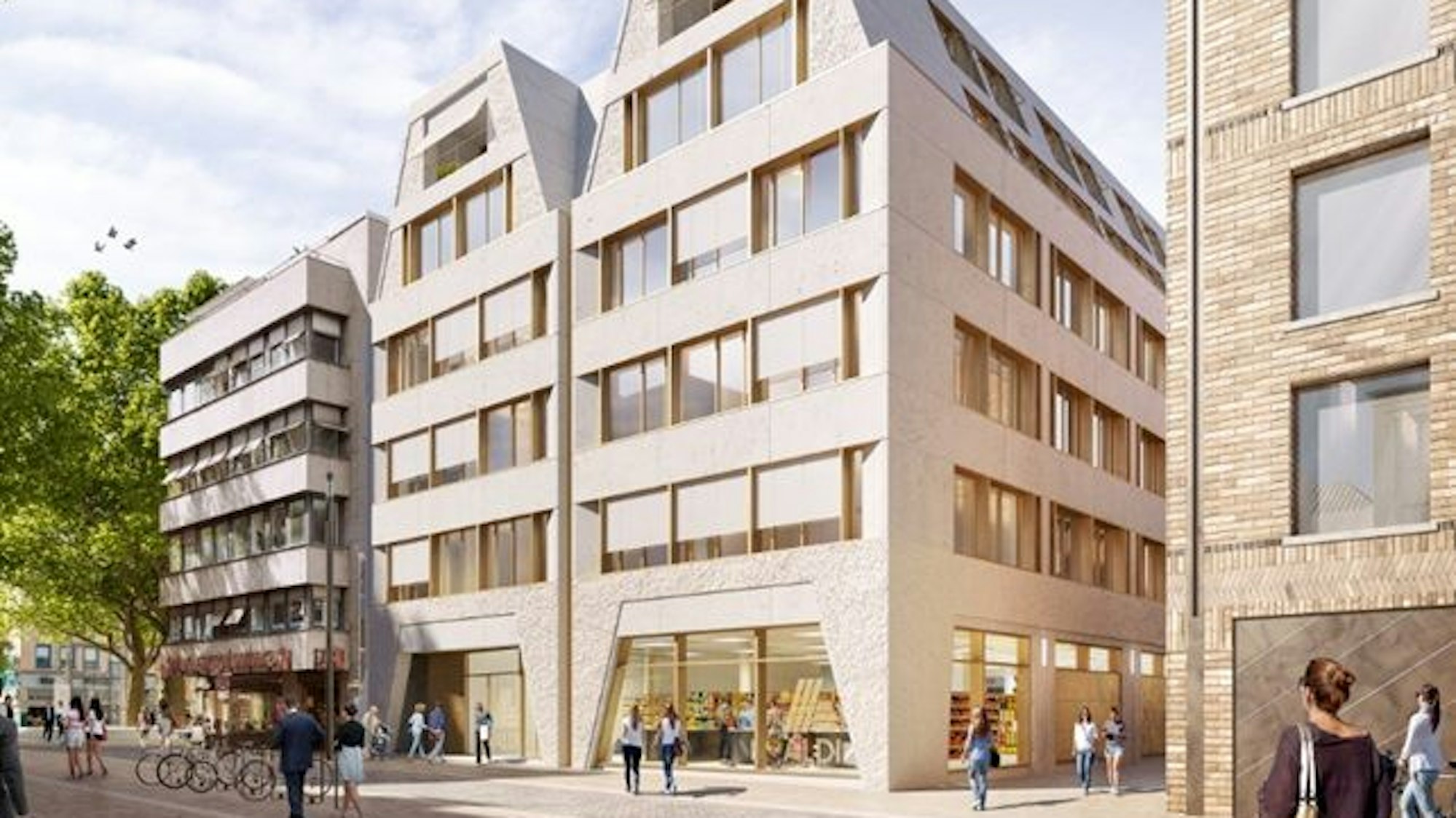 So stellte Aldi Süd seine Pläne für das neue Haus vor.