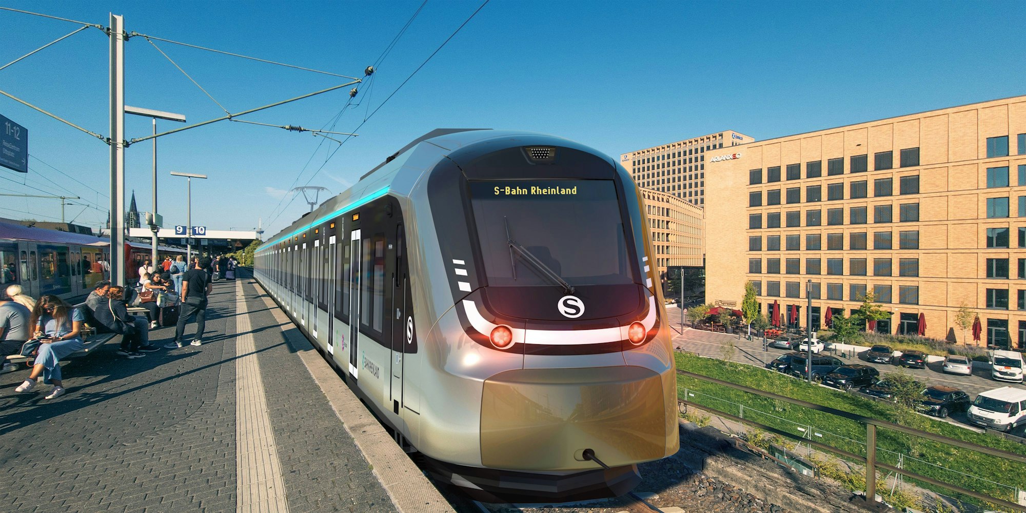 Neue S-Bahn in Köln-Deutz Simulation