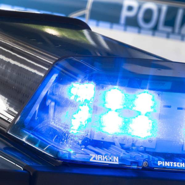 Ein Blaulicht leuchtet auf dem Dach eines Polizeiwagens. (Symbolfoto)