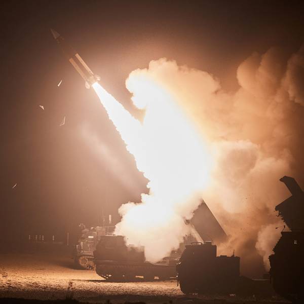 Die US-Rakete ATACMS bei einer Übung.
